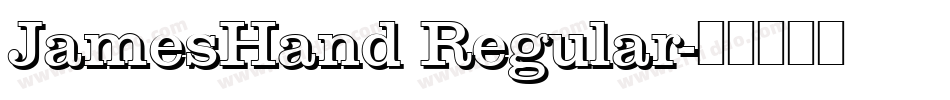 JamesHand Regular字体转换